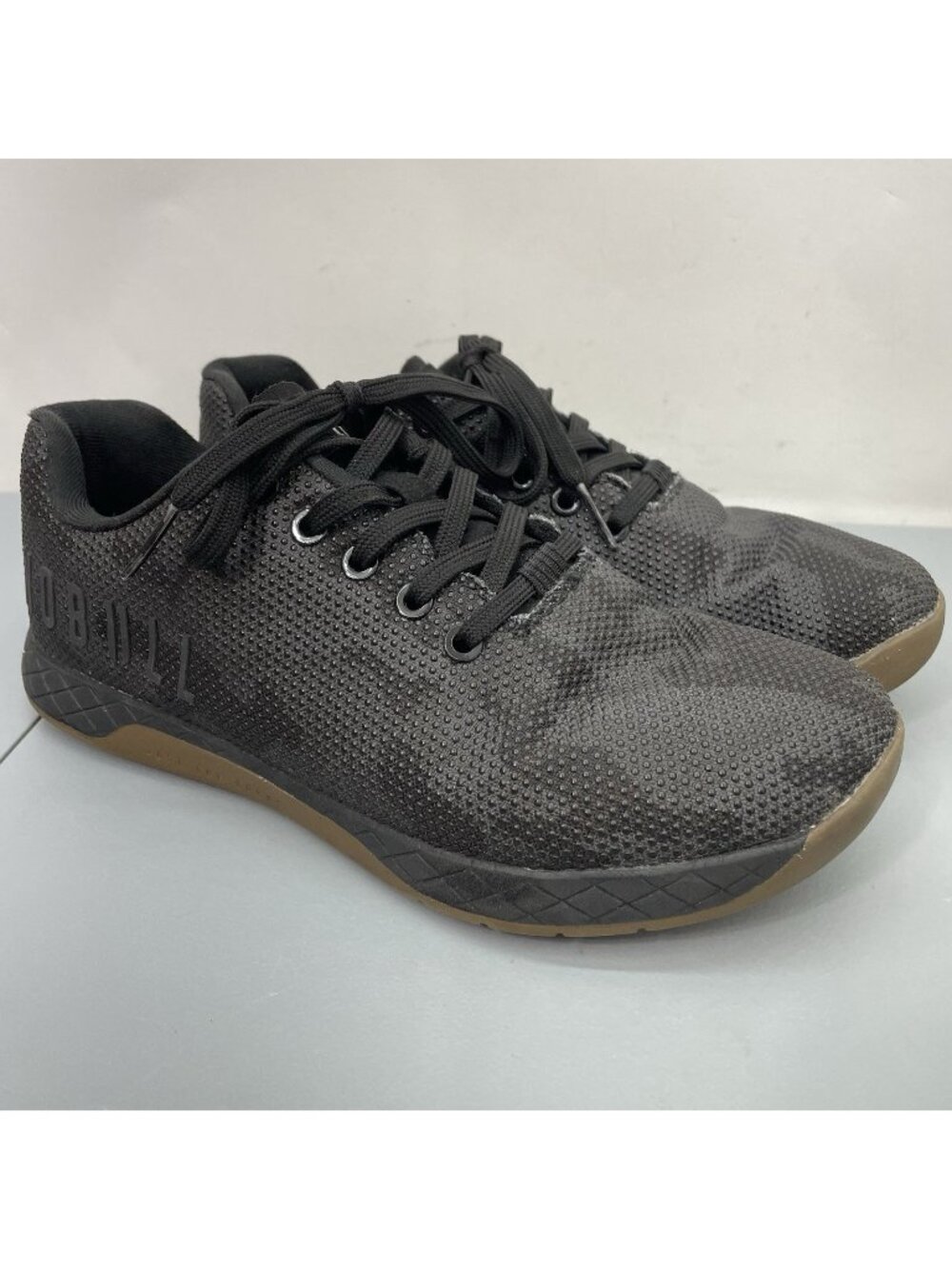 NOBULL Outwork Trainers Sneakers Shoes Gym Gum Dark Camo Black Mens 8 Womens 9.5